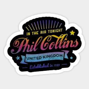 In The Air Tonight Sticker